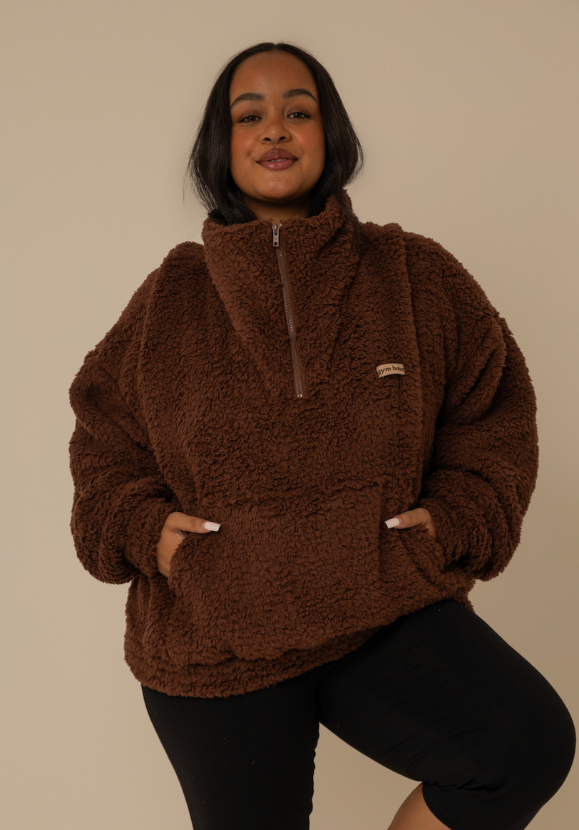 moletom gym babe peludinho cozy | moletom feminino oversized peluciado