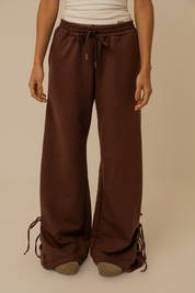calça de moletom laço cozy | calça de moletom feminina com amarração e bolsos grandes