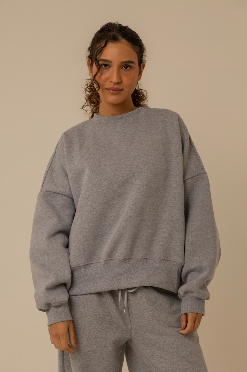 moletom oversized cozy | moletom sem capuz