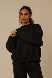 moletom oversized cozy | moletom sem capuz