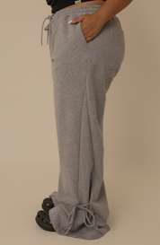 calça de moletom laço cozy | calça de moletom feminina com amarração e bolsos grandes