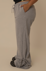 calça de moletom laço cozy | calça de moletom feminina com amarração e bolsos grandes