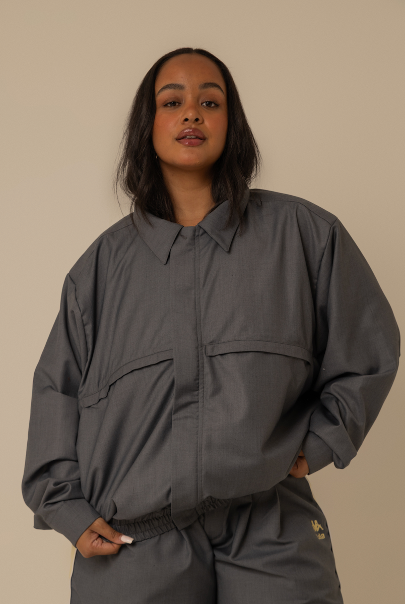 jaqueta alfaiataria lela & kappa | jaqueta alfaiataria feminina oversized