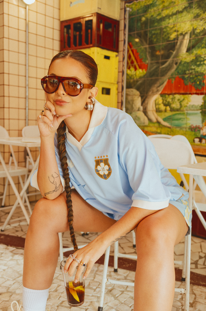 camisa jersey manga curta lela & kappa | camisa de time feminina ovesized estilo vintage
