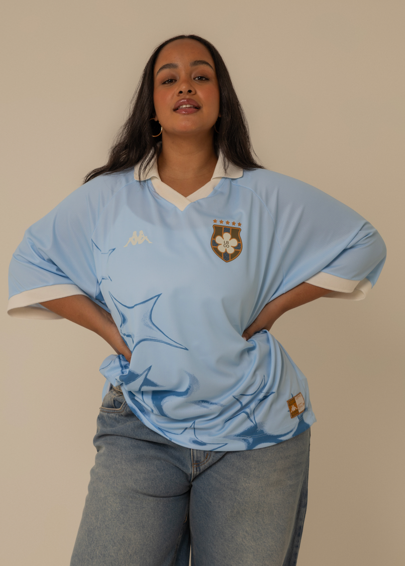 camisa jersey manga curta lela & kappa | camisa de time feminina ovesized estilo vintage