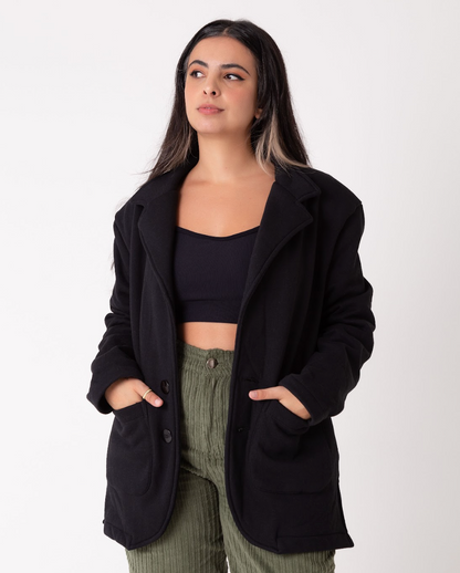 blazer de moletom abraço