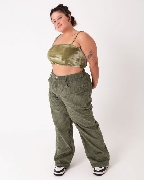 calça reta chique