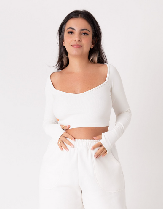 cropped decote dedinho