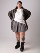 short saia plissada