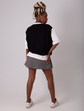 short saia plissada