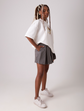 short saia plissada