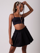short saia plissada