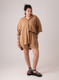 shorts waffle | shorts cintura alta