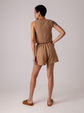 shorts waffle | shorts cintura alta