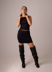 mini saia de poliamida desejo