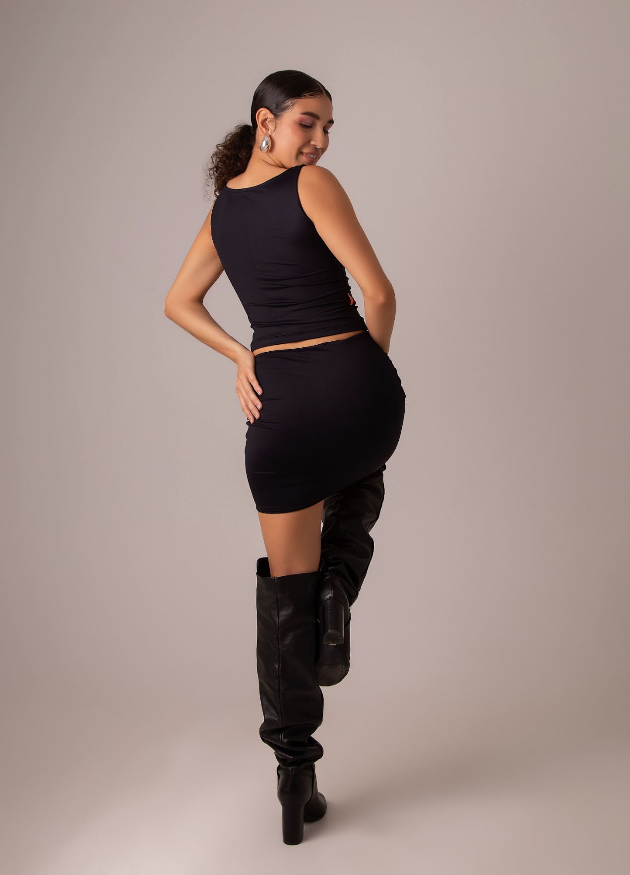 mini saia de poliamida desejo