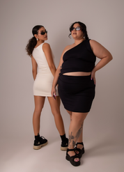 mini saia de poliamida desejo