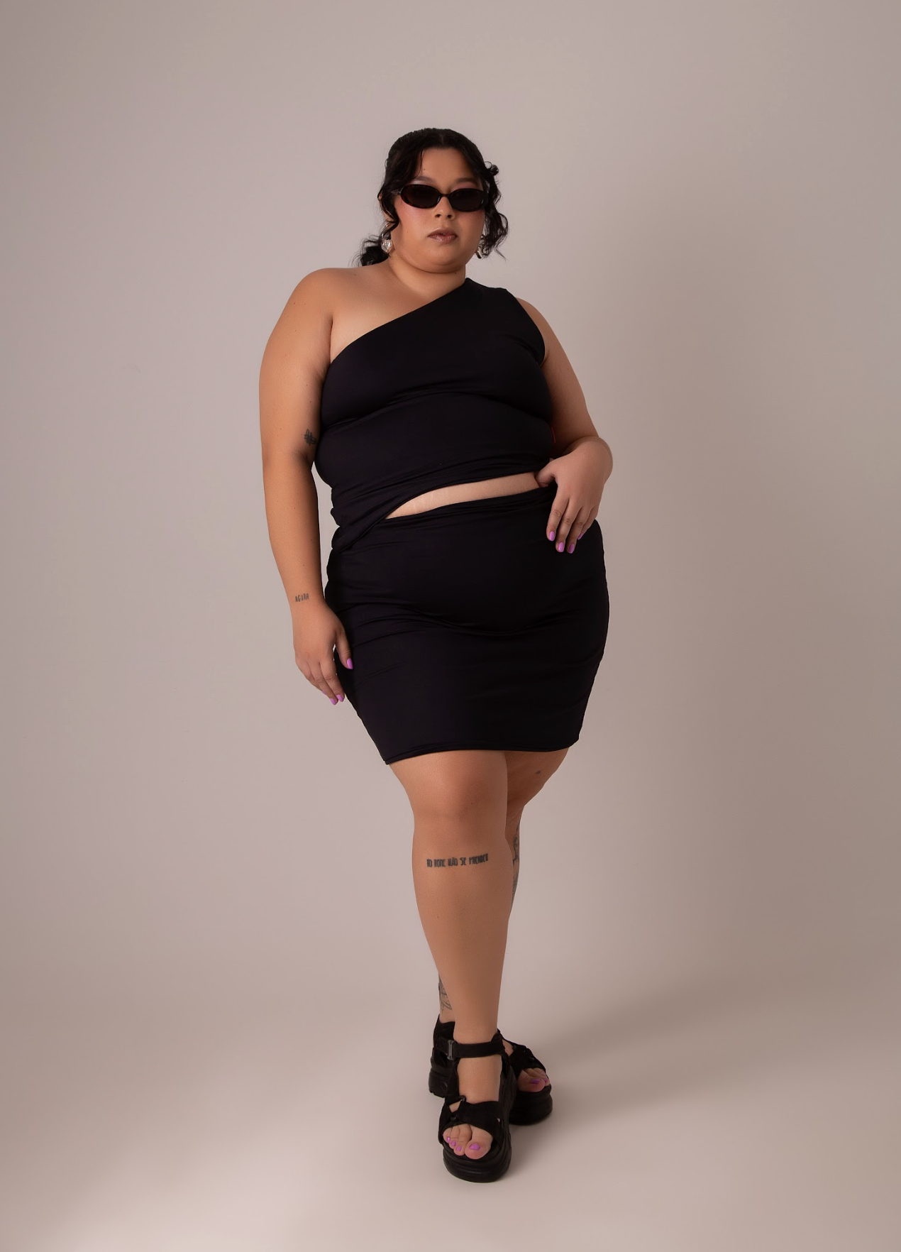 mini saia de poliamida desejo