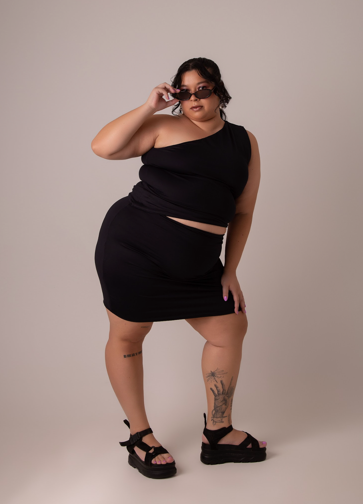 mini saia de poliamida desejo