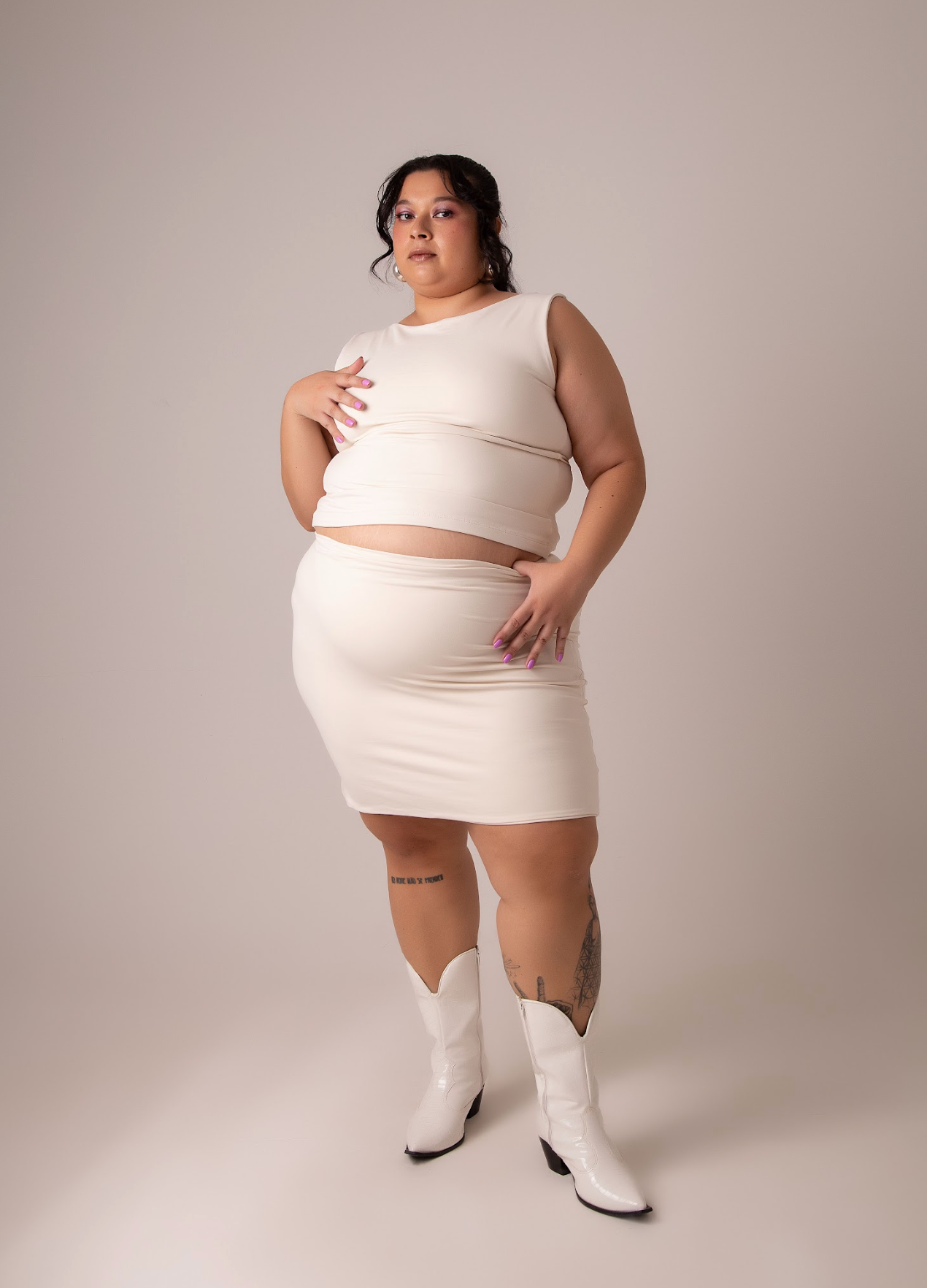 mini saia de poliamida desejo