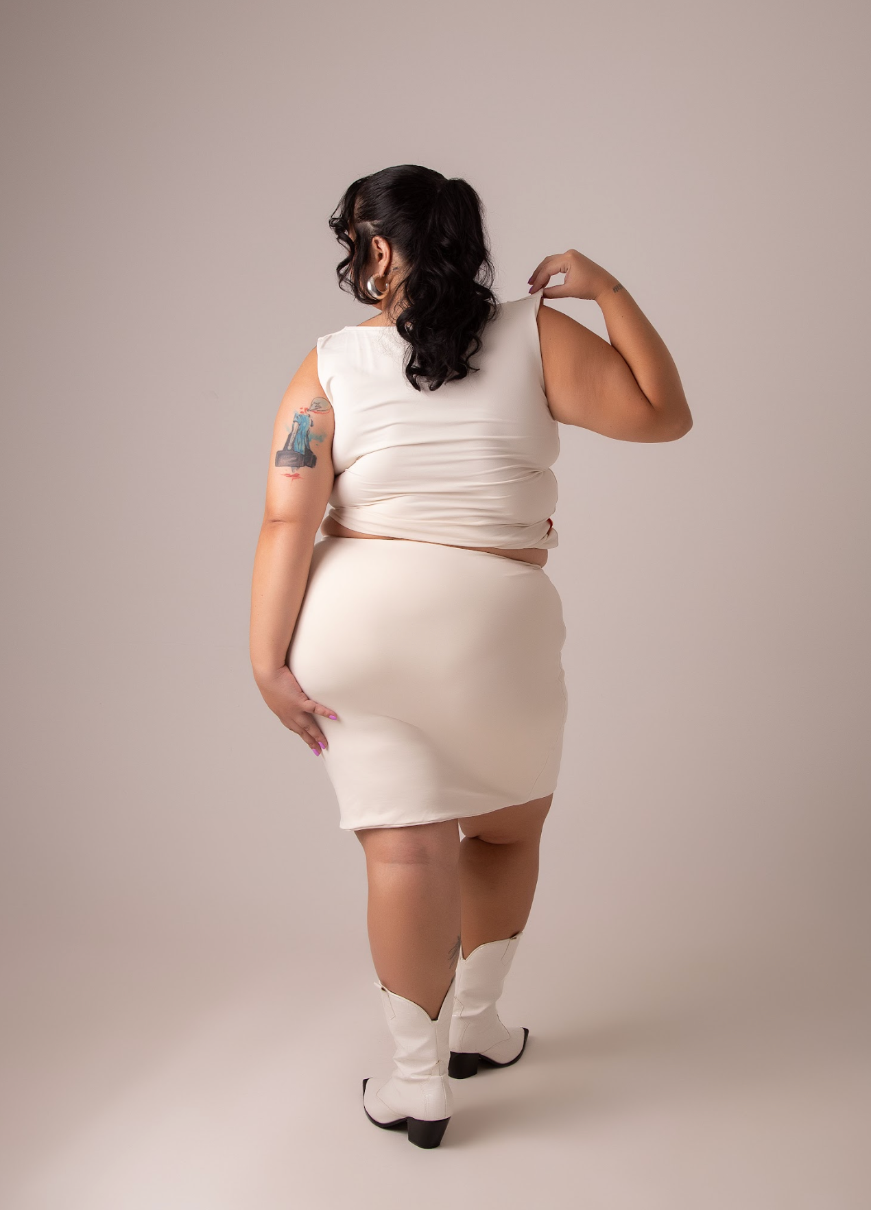 mini saia de poliamida desejo