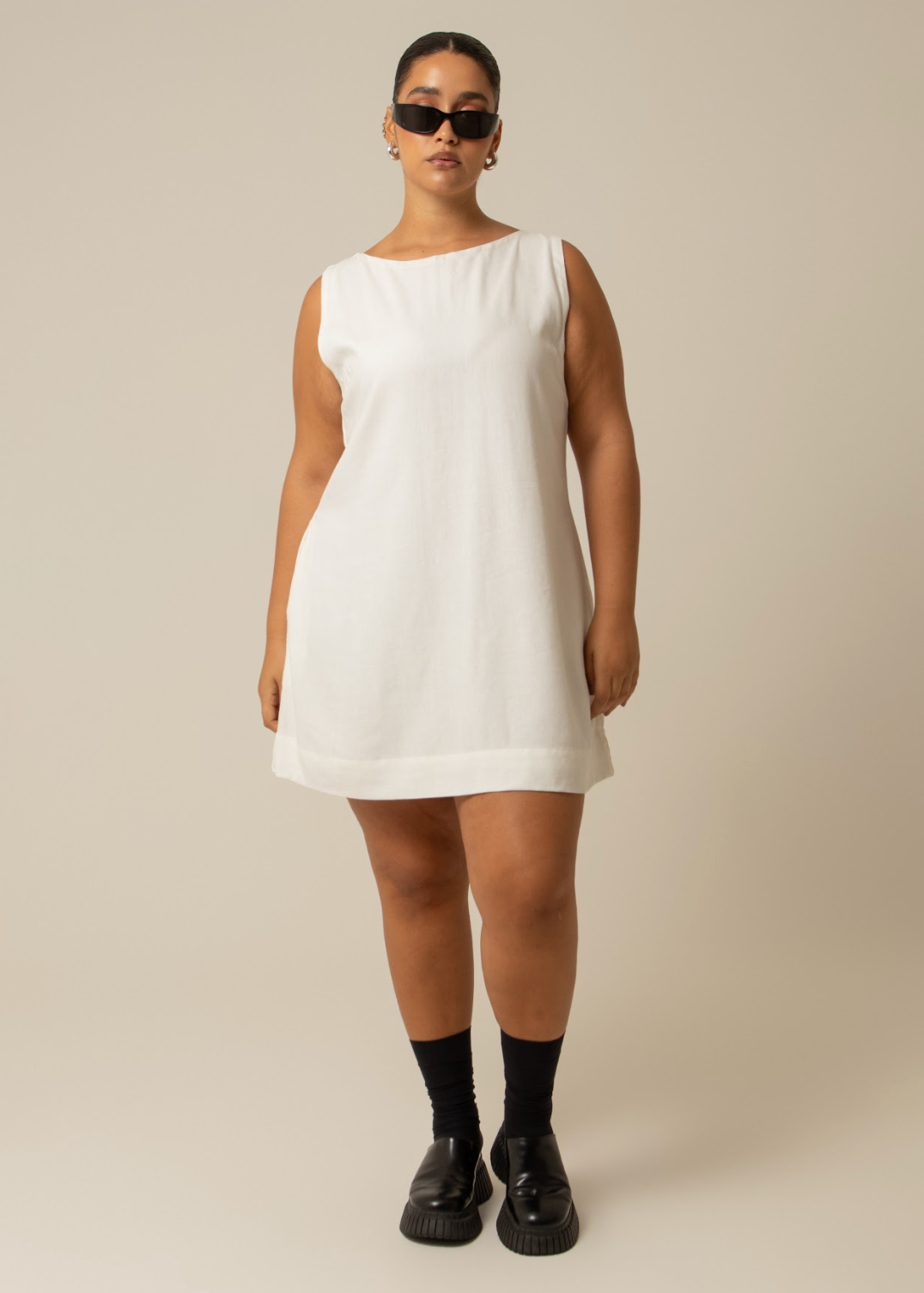 vestido sossego curto | vestido reto de viscolinho