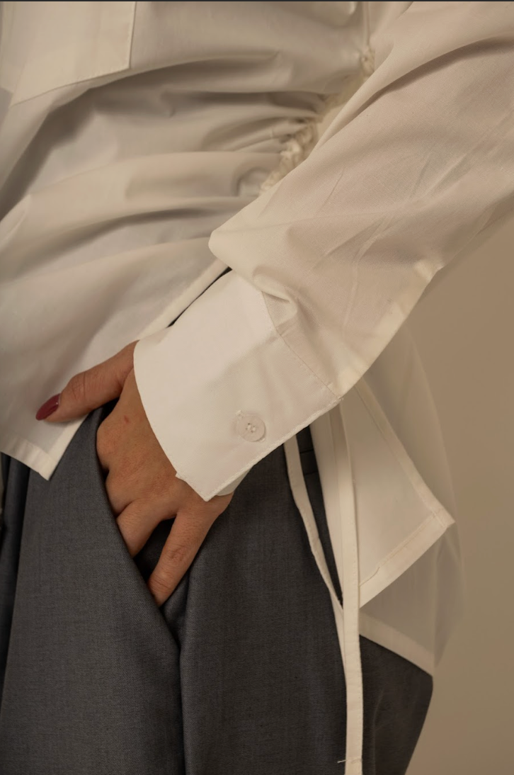 camisa laço chefa | camisa de algodão ajustável