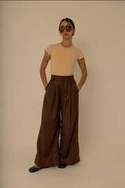 calça alfaiataria ajustável chefa