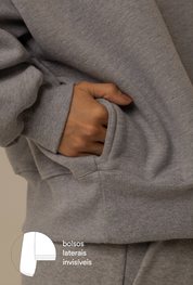 moletom oversized cozy | moletom sem capuz