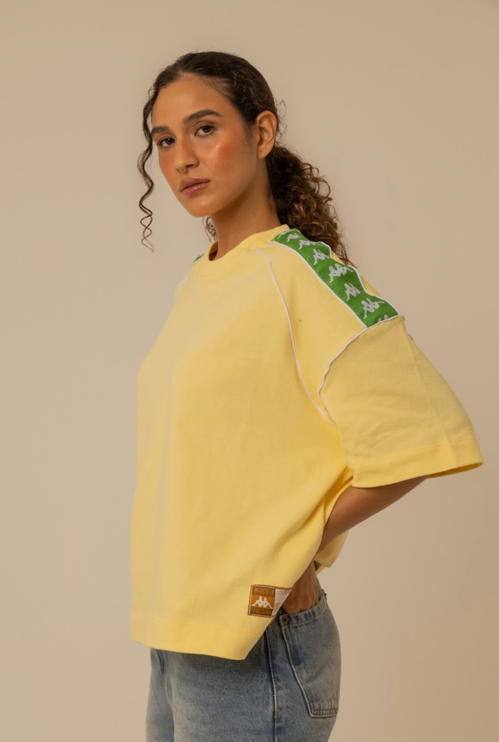 camisetão oversized com recorte lela & kappa