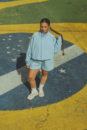 jaqueta esportiva lela & kappa | jaqueta feminina esportiva gola alta