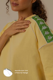camisetão oversized com recorte lela & kappa