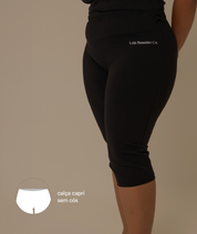 calça capri lela & kappa | calça capri de malha feminina esportiva