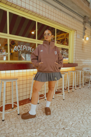 short saia plissado lela & kappa | saia plissada com short embutido