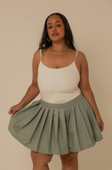 short saia plissado lela & kappa | saia plissada com short embutido