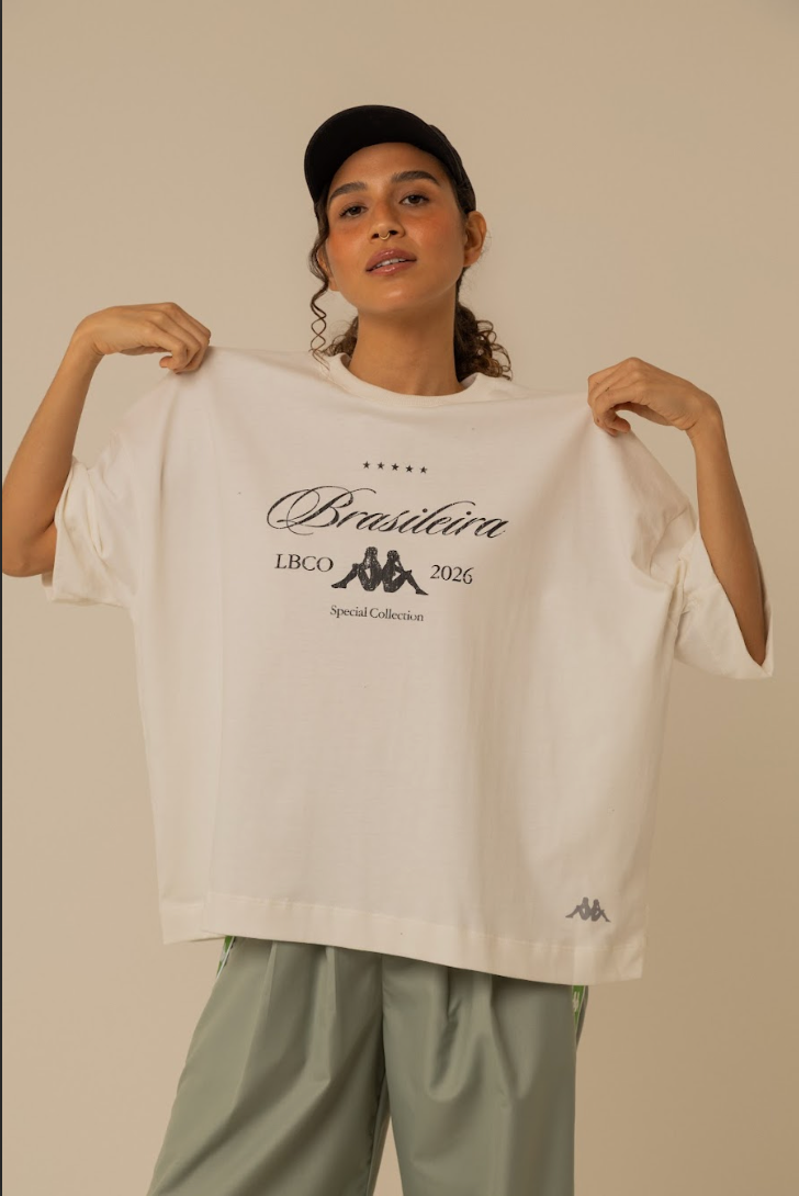 camisetão brasileira minimal lela & kappa | camiseta oversized 100% algodão