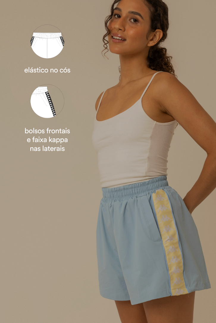 short esportivo lela & kappa | short feminino esportivo com bolsos