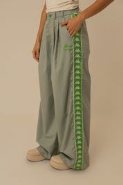 calça alfaiataria lela & kappa | calça feminina de alfaiataria wide leg