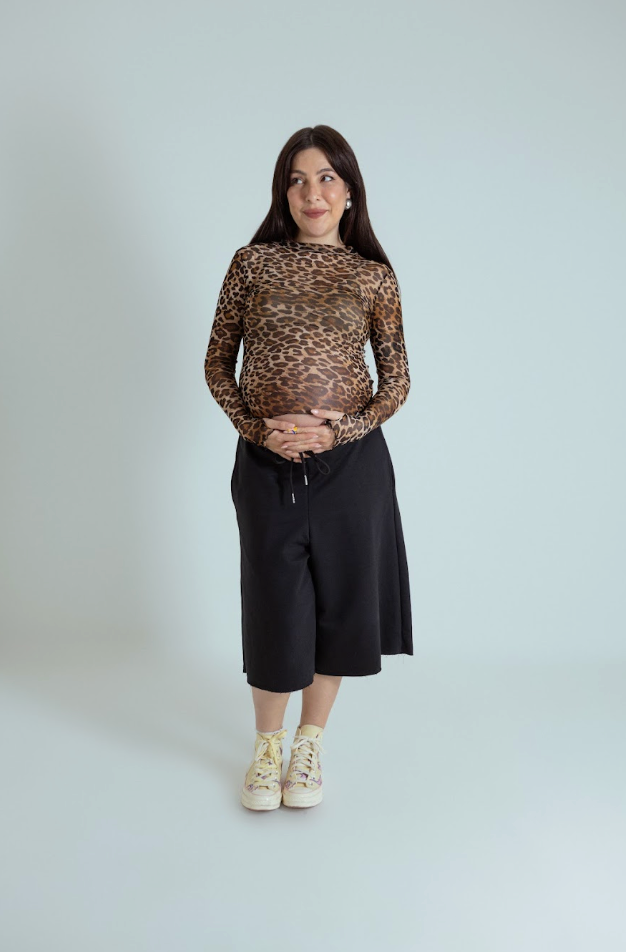 blusa segunda pele de tule oncinha LUV