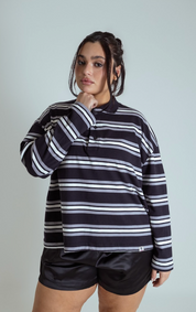 polo listrada oversized manga longa luv