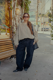 jaqueta bomber canelada oversized