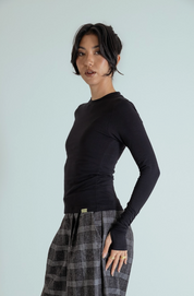 blusa manga longa dedinho de algodão