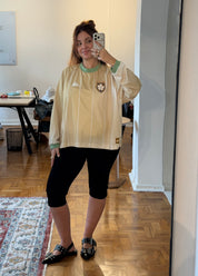 camisa jersey manga longa lela & kappa | camisa de time feminina oversized estilo vintage