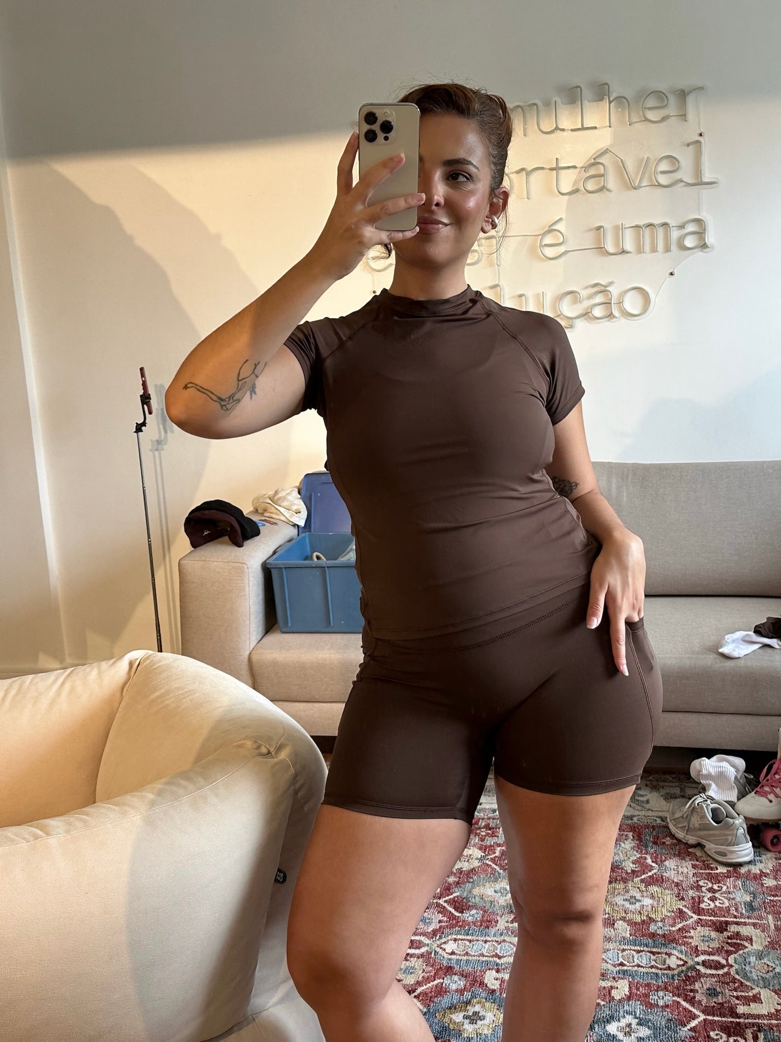 shorts biker gym babe