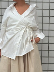 camisa laço chefa | camisa de algodão ajustável