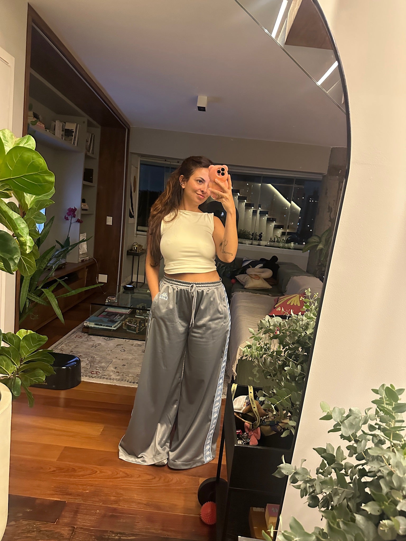 calça tracksuit wide lela & kappa