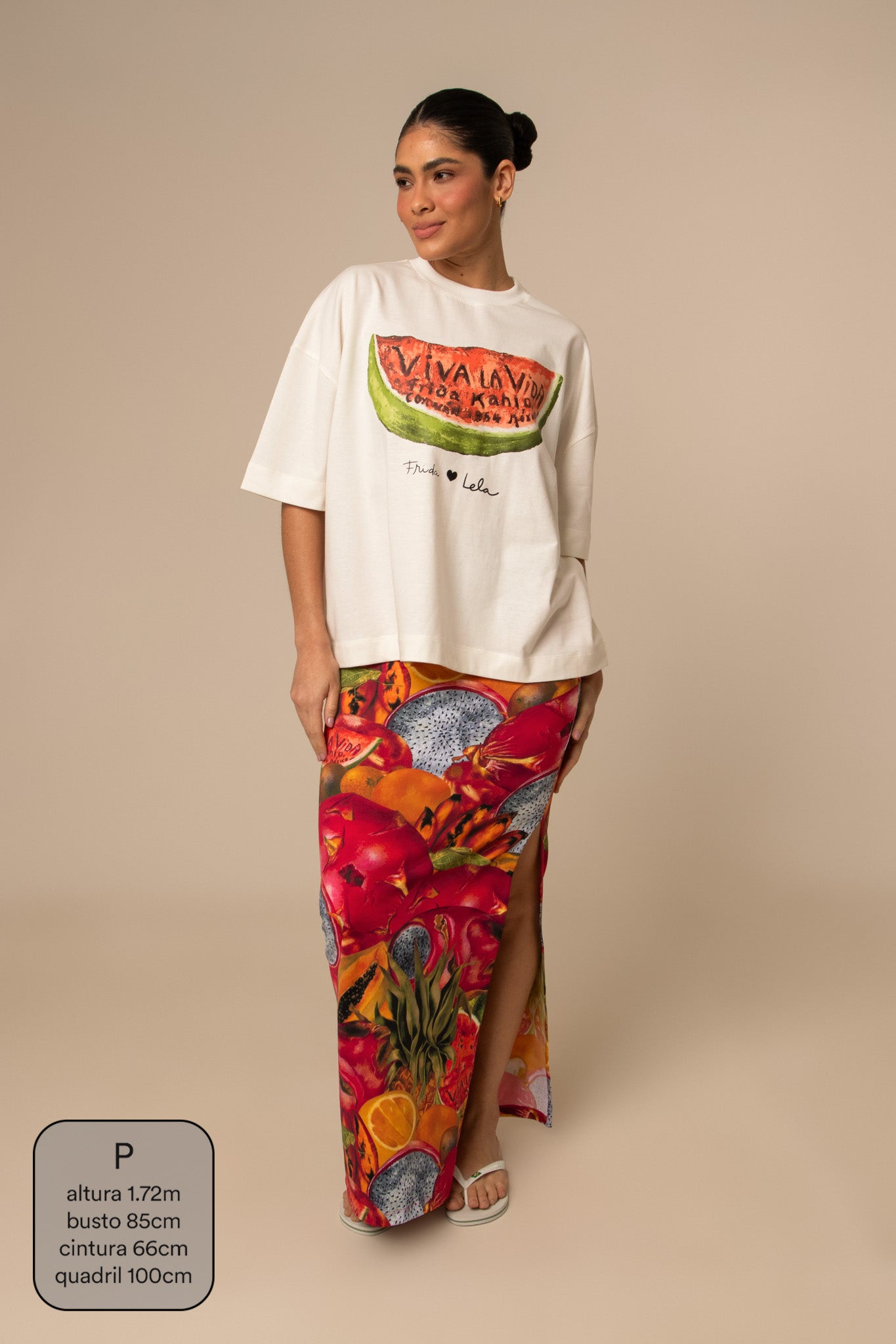 camisetão viva la vida collab frida & lela