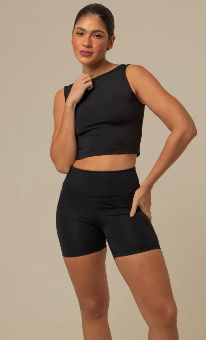 combo cropped gym babe + short gym babe