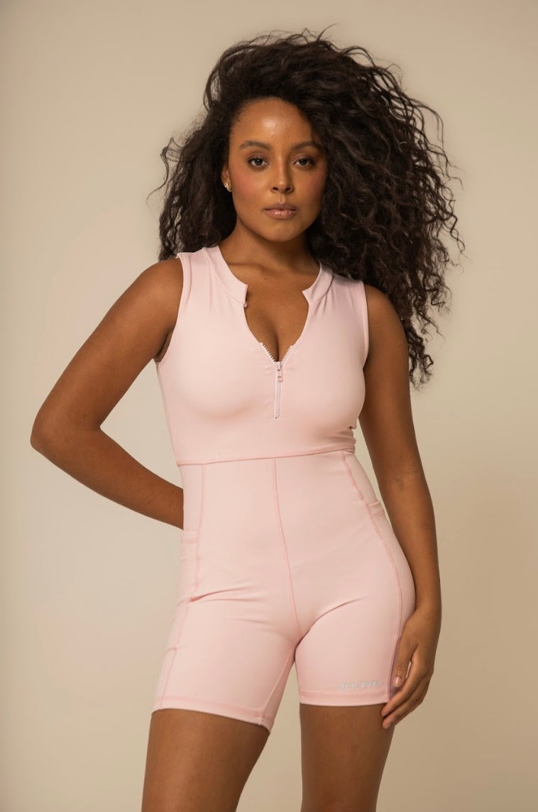 macaquinho zíper gym babe