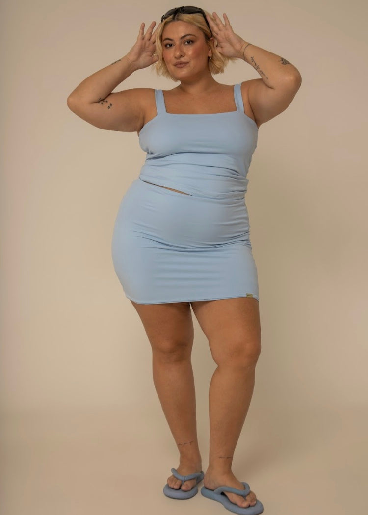 mini saia de poliamida desejo